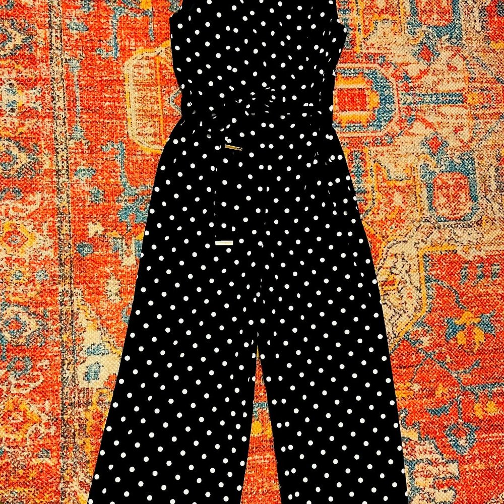 Tommy Hilfiger Navy Jumpsuit Polka Dot
